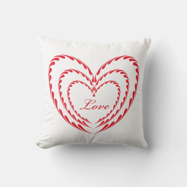 Valentine Heart Dekorativ kudde (Framsida)