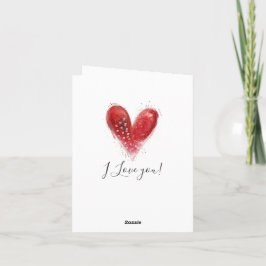 Valentine Heart design Helgkort