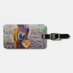 Valentine Heart Horse Bagagebricka
