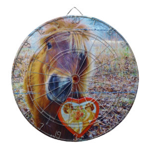 Valentine Heart Horse Darttavla