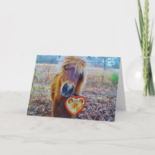 Valentine Heart Horse Helgkort