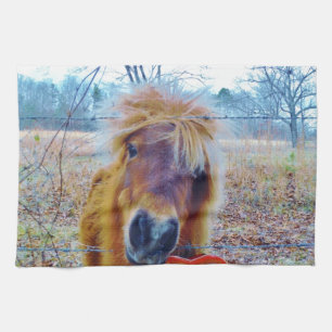 Valentine Heart Horse Kökshandduk