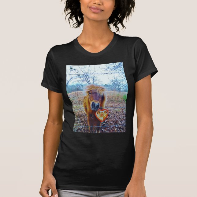 Valentine Heart Horse T-shirt (Framsida)