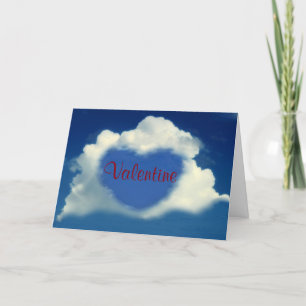Valentine Heart i Himmel Helgkort