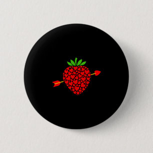 Valentine Heart Jordgubb Pil Roligt Par Roma Knapp