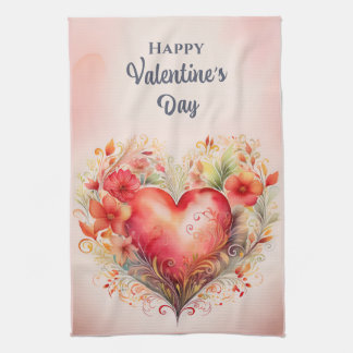 Valentine Heart Kitchen Towel Kökshandduk