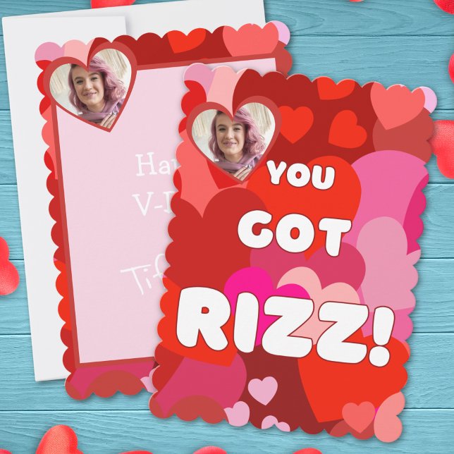 Valentine Heart Pop Julkort (Skapare uppladdad)