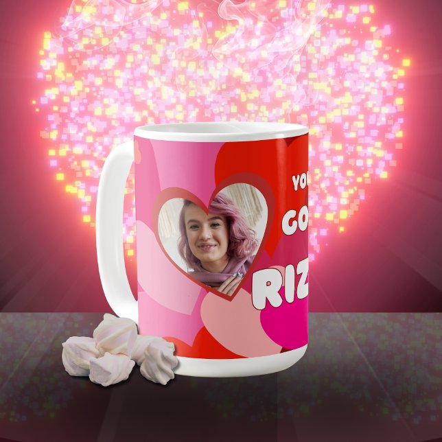 Valentine Heart Pop Kaffemugg (Skapare uppladdad)