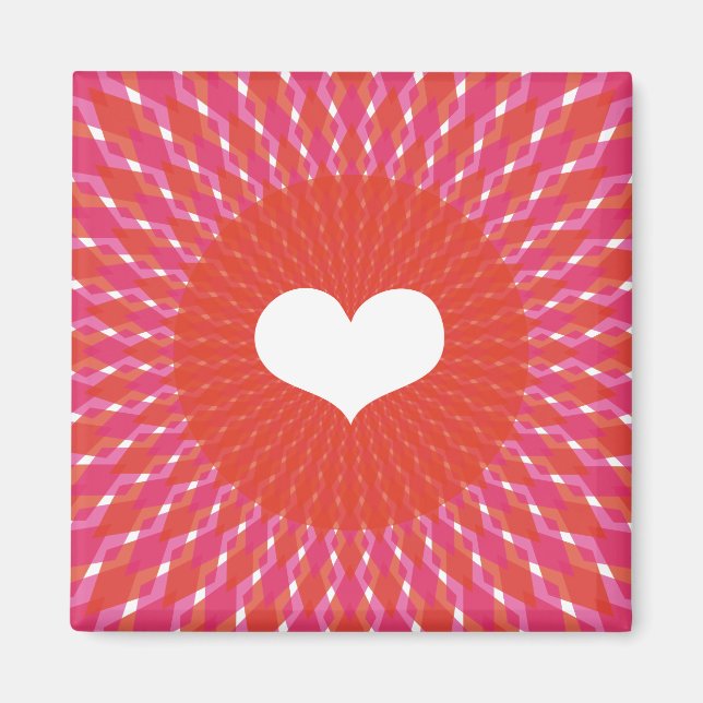 Valentine Heart Pop Magnet (Framsidan)