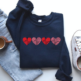 Valentine Heart Sweatshirt, Cute Valentine Gift T Shirt