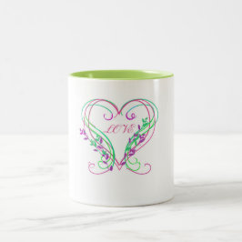 Valentine Heart Swirls Mugg