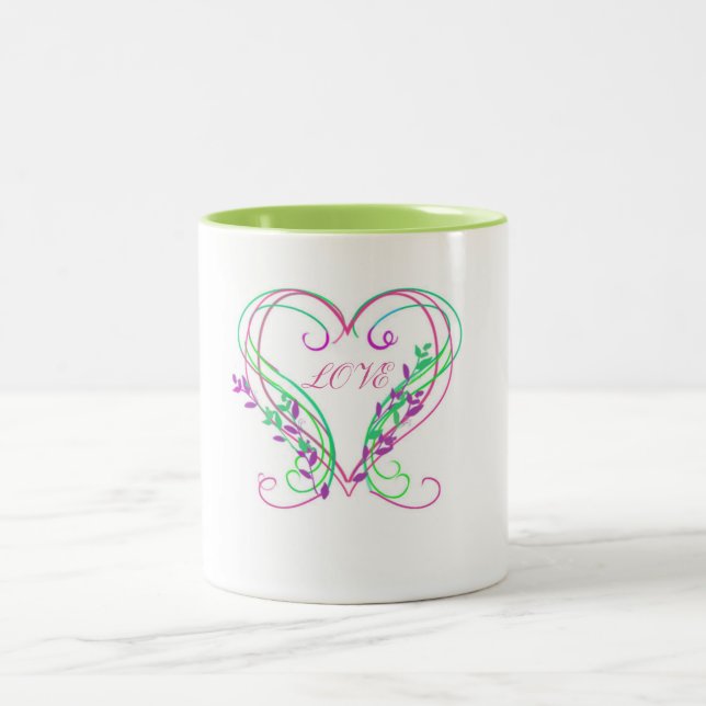 Valentine Heart Swirls Mugg (Center)