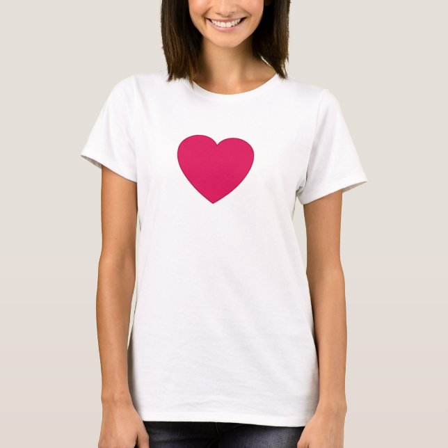 Valentine Heart T Shirt (Framsida)