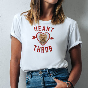 Valentine Heart Throb Pet Photo T Shirt