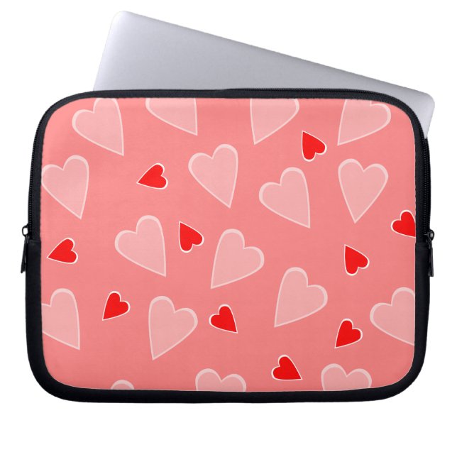 Valentine Hearts Bag Laptop Sleeve (Framsidan)