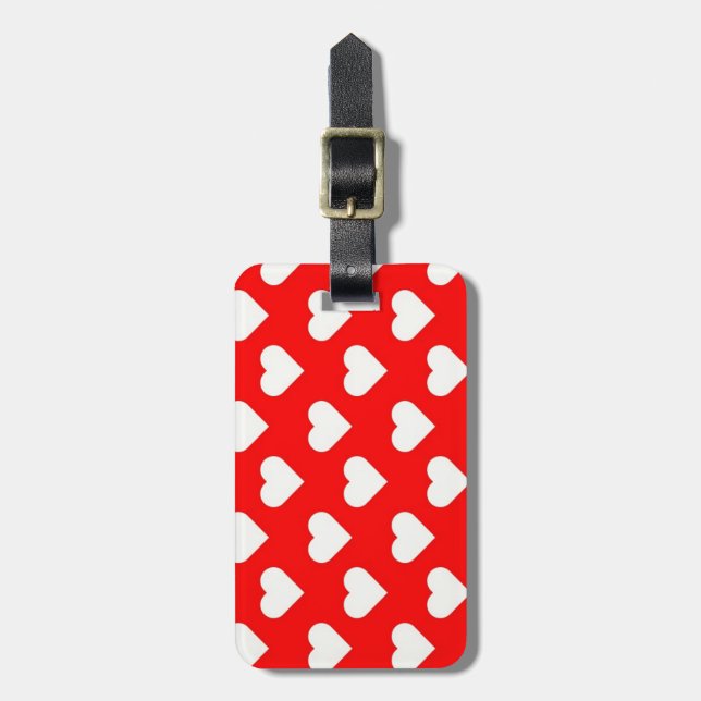 Valentine Hearts Bagagebricka (Vertikal Framsida)