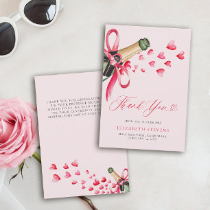 Valentine Hearts Bubbly Whimsical Bröllopsfest Tack Kort