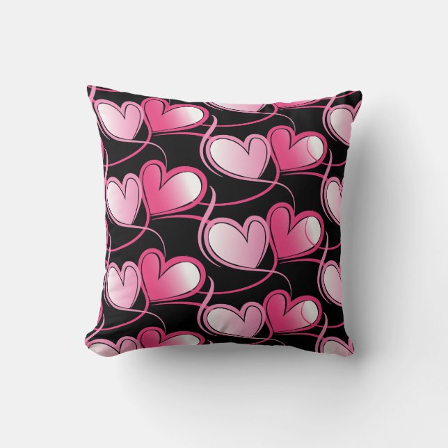 Valentine Hearts Dekorativ kudde (Framsida)