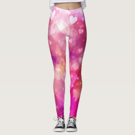 Valentine Hearts gnistra rosa Molgings Leggings