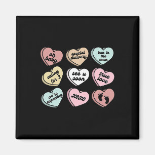Valentine Hearts Godis Graviditetsannonsering Av R Magnet