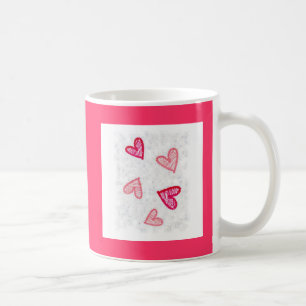 VALENTINE HEARTS-kaffe mugg