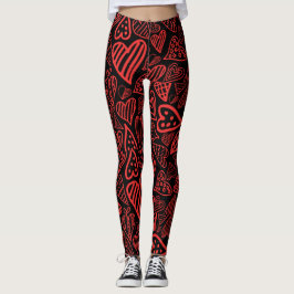 Valentine_hearts leggings black