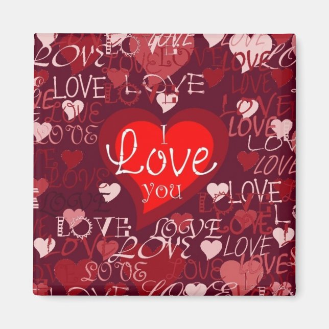 Valentine Hearts Magnet (Framsidan)