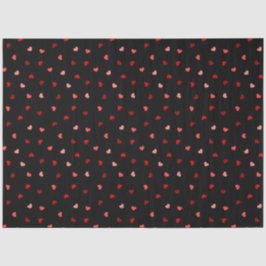 Valentine Hearts on Black