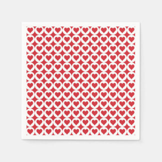 Valentine Hearts Paper Napkins Pappersservett
