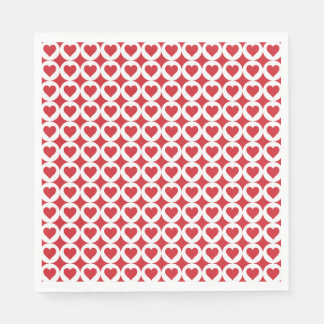 Valentine Hearts Paper Napkins Pappersservett