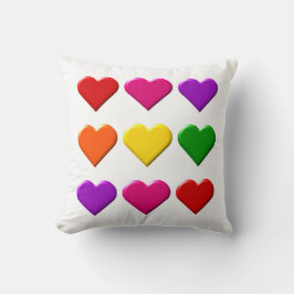Valentine Hearts Pillow Kudde