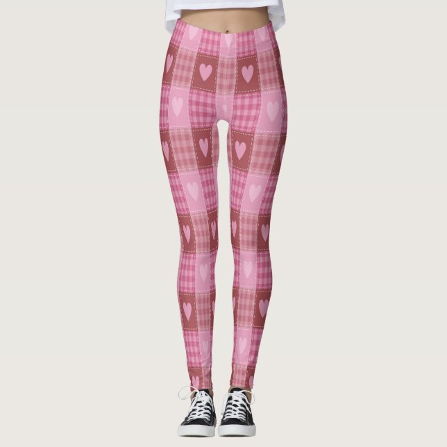Valentine Hearts Play Leggings (Framsida)