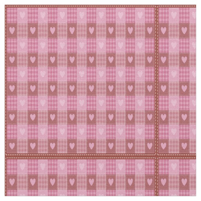 Valentine Hearts Play Tyg (Närbild)