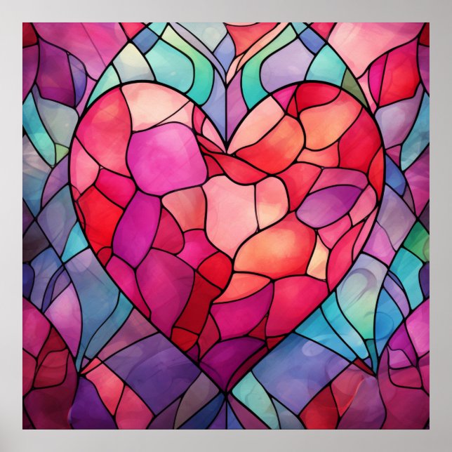 Valentine Hearts Poster (Framsidan)