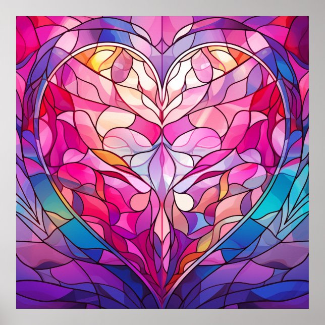 Valentine Hearts Poster (Framsidan)