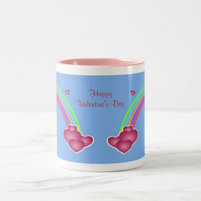 Valentine Hearts Rainbow Mugg (Center)