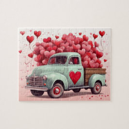 Valentine Hearts Speciell Delivery Lastbil Pussel