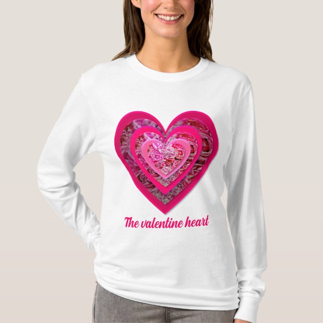 Valentine Hearts T Shirt (Framsida)
