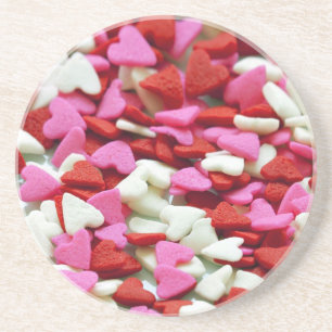 Valentine Hearts Underlägg Sandsten