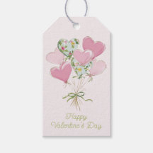 Valentine Hjärtat Rosa och Gröna Hjärtballonger