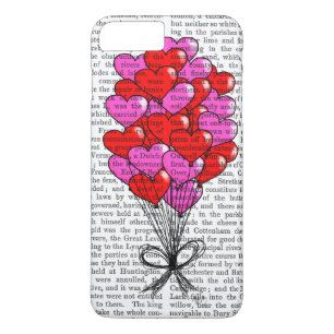 Valentine hjärtballongillustration