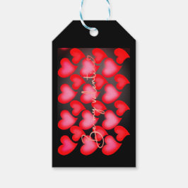 Valentine Hjärtmugg Presentetikett