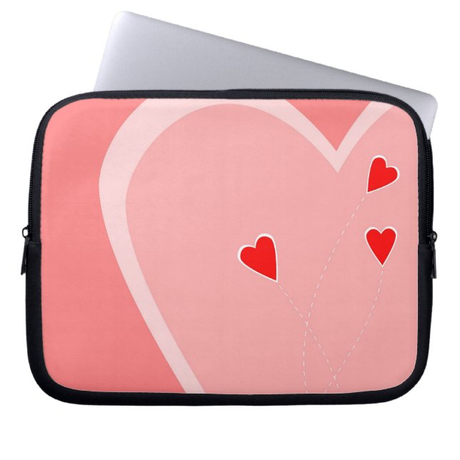 Valentine Hjärtpåse Laptop Fodral (Framsidan)