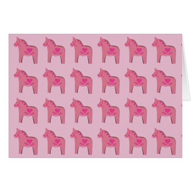 Valentine Horse Hälsningskort (Framsidan Horizontal)