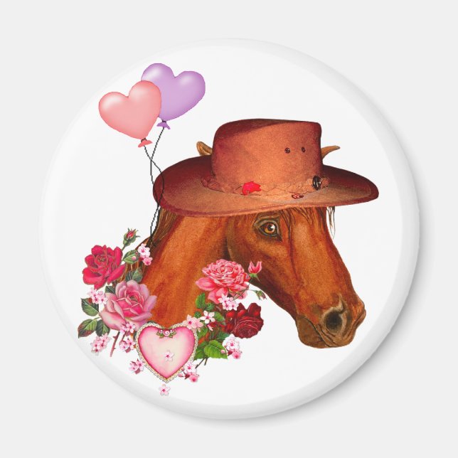 Valentine Horse Magnet (Framsidan)