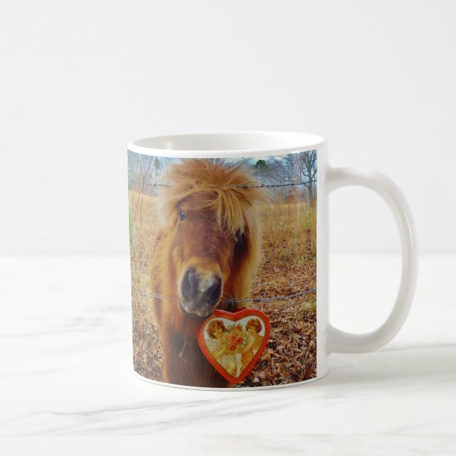 Valentine Horse Miniature Horse Valentine Kaffemugg (Höger)