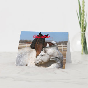 Valentine Horses Helgkort