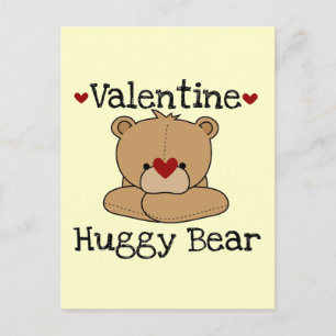 Valentine Huggy Bear Helg Vykort
