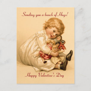 Valentine Hugs Helg Vykort