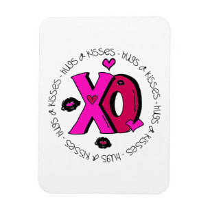 Valentine Hugs och Kisses Magnet